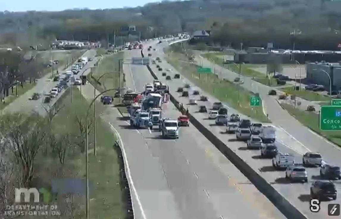 SUV Driver Seriously Injured in Three-Vehicle Crash Involving Semis on Highway 52 in St. Paul