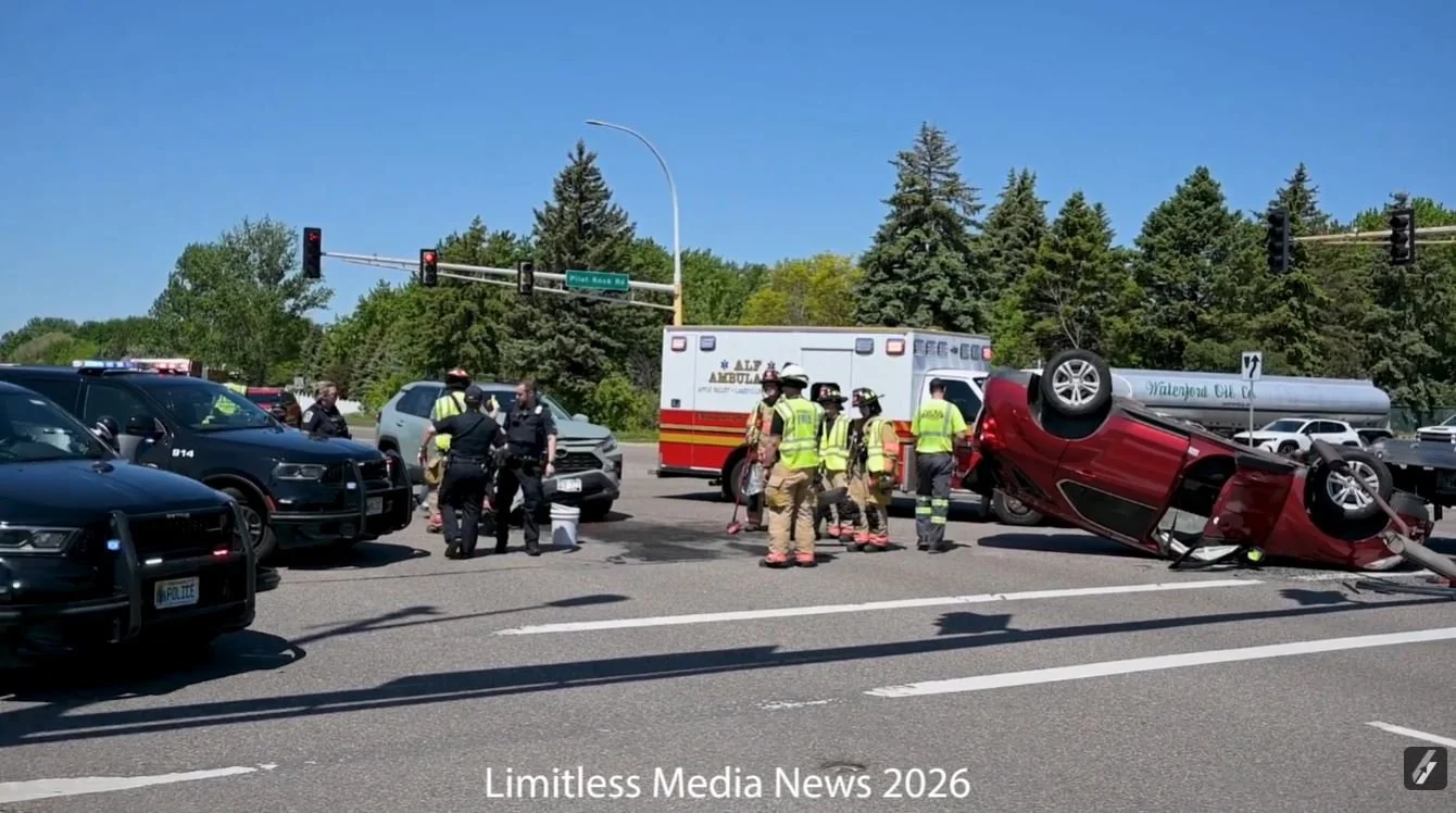 Two Injury Crashes Within Minutes Shut Down Portions of 140th Street in Apple Valley