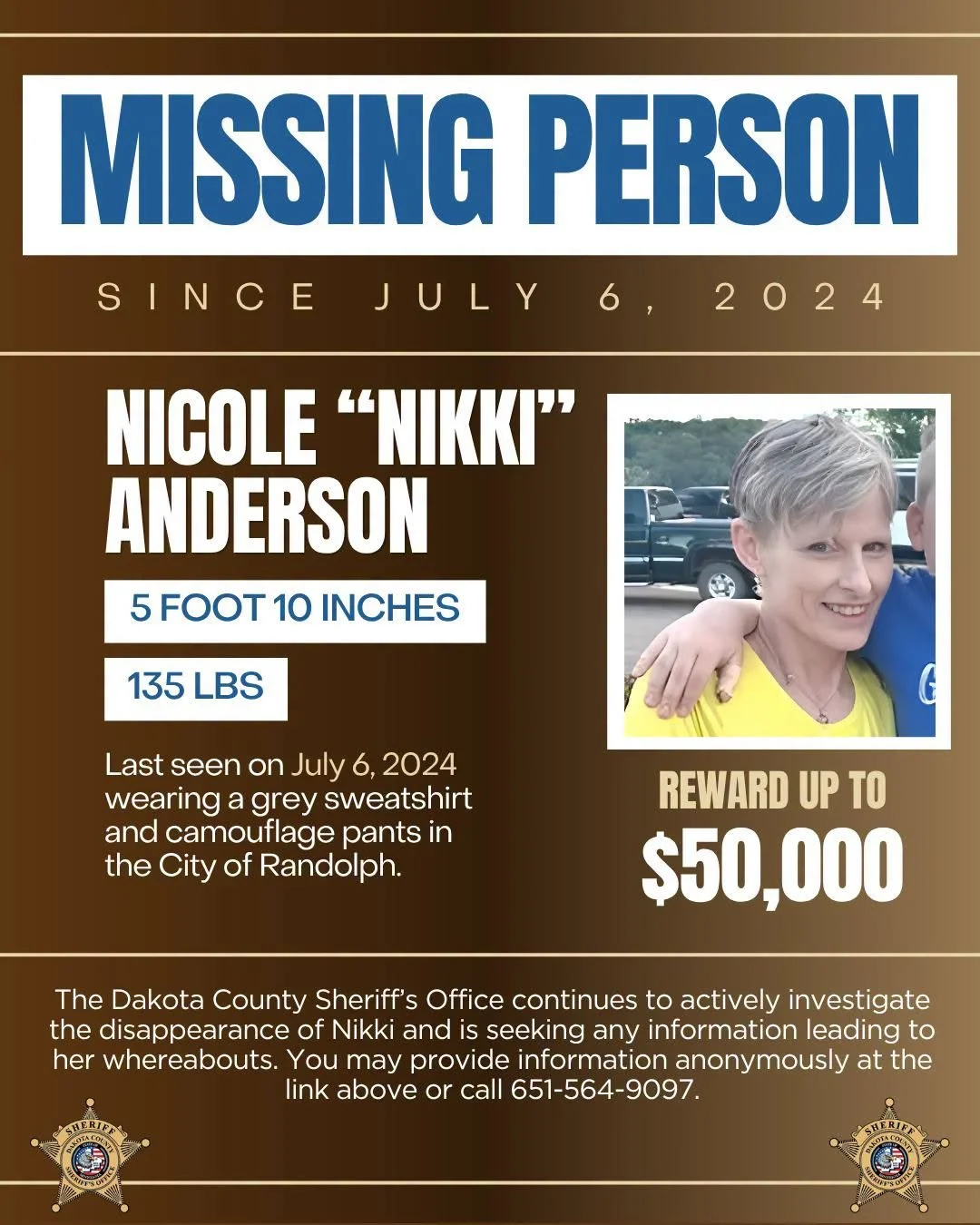 Dakota County Sheriff's Office Marks Two Years Since Nicole "Nikki" Anderson's Disappearance