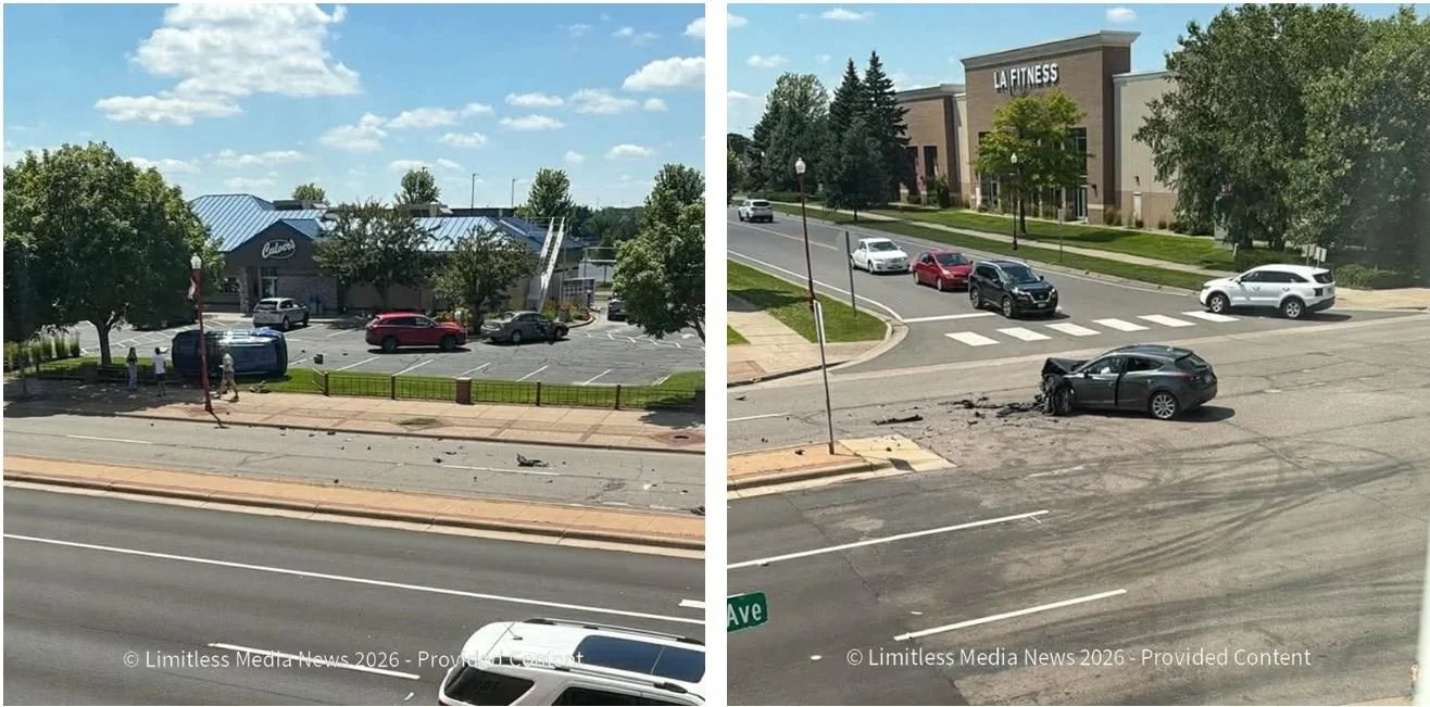 Apple Valley Driver Cited After Left-Turn Crash Sends SUV Into Fence, One Person Injured