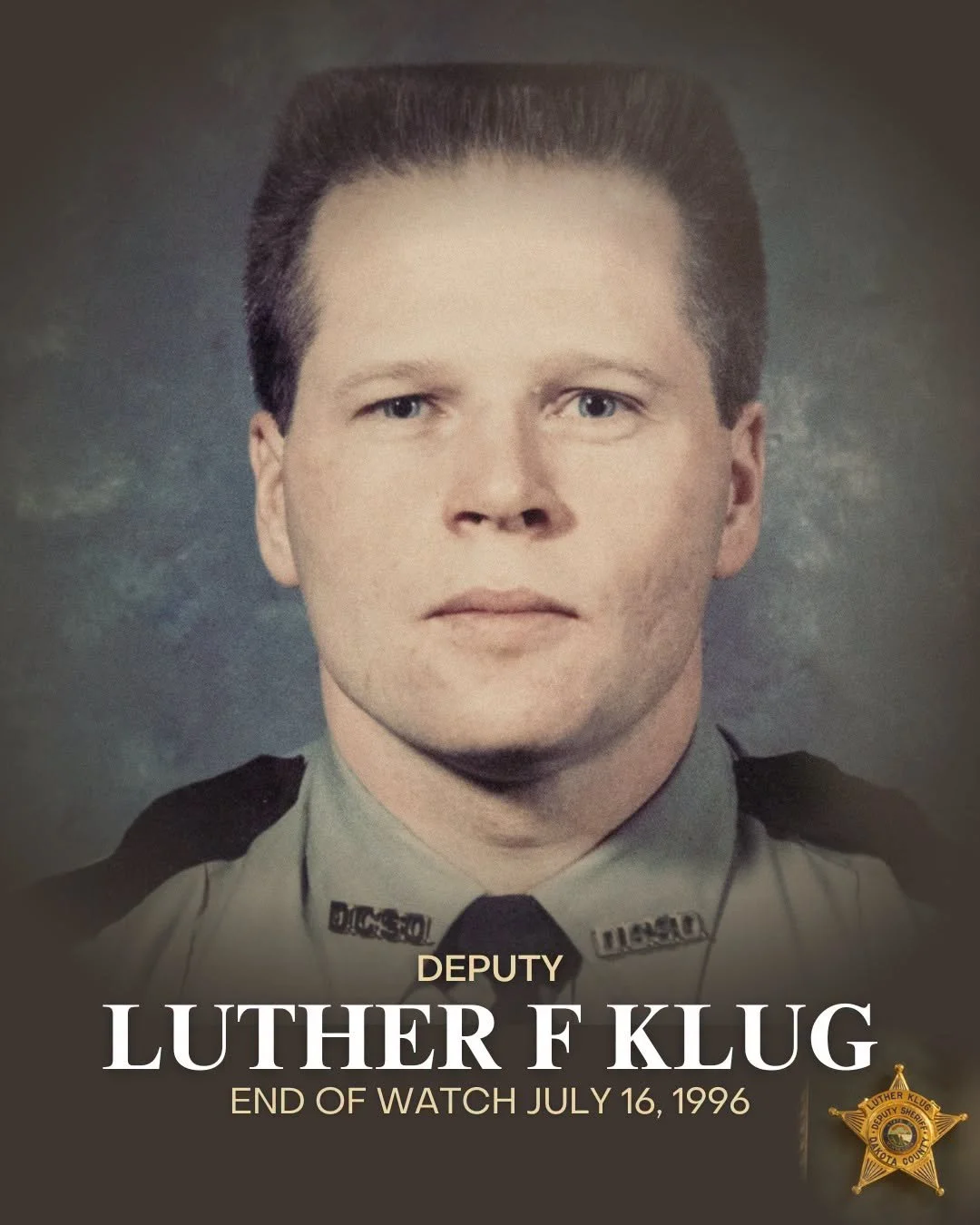 Dakota County Sheriff's Office Honors Deputy Luther Klug 30 Years After His Line-of-Duty Death