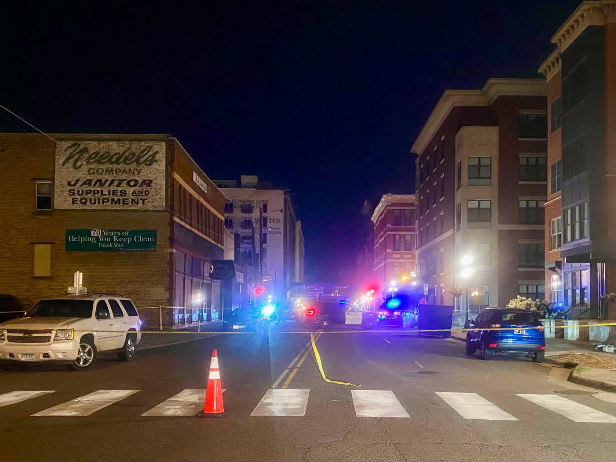 Man killed, another wounded in overnight shooting in downtown St. Paul; homicide investigation underway
