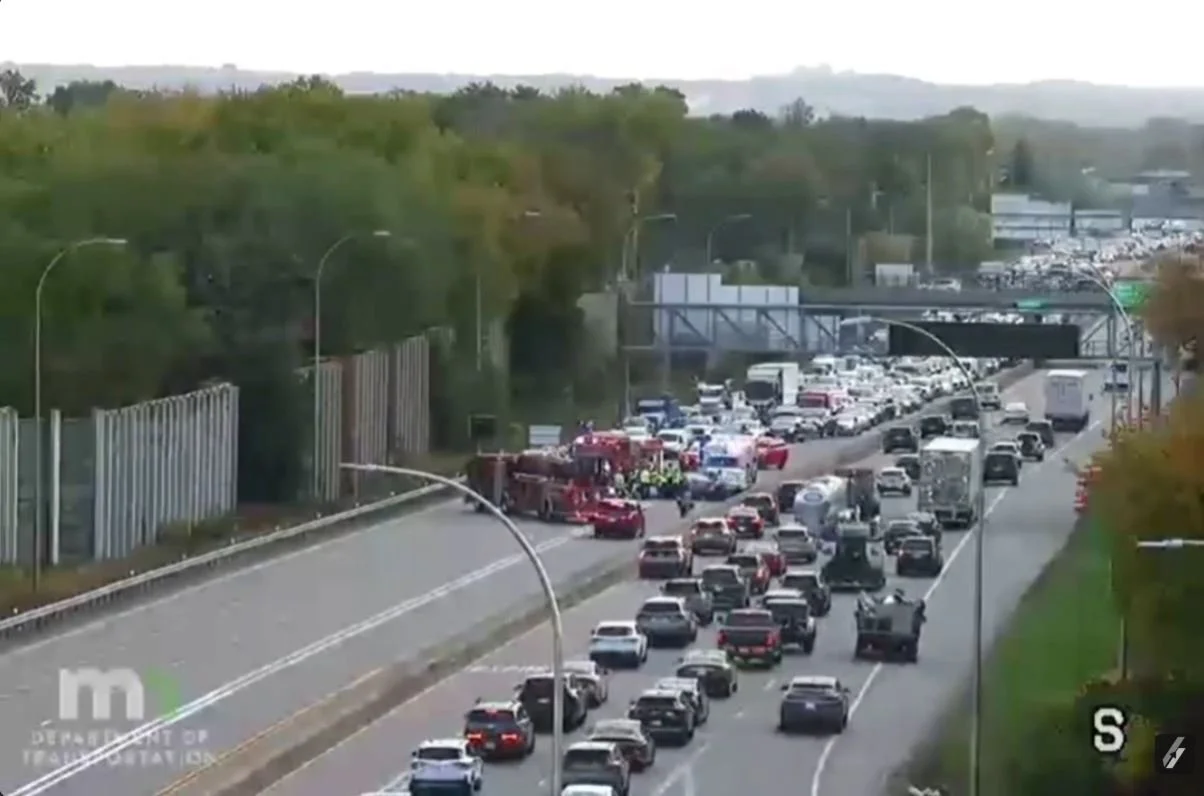 Three-Vehicle Crash on I-35W in Bloomington Leaves Multiple Injured, One With Potentially Critical Injuries