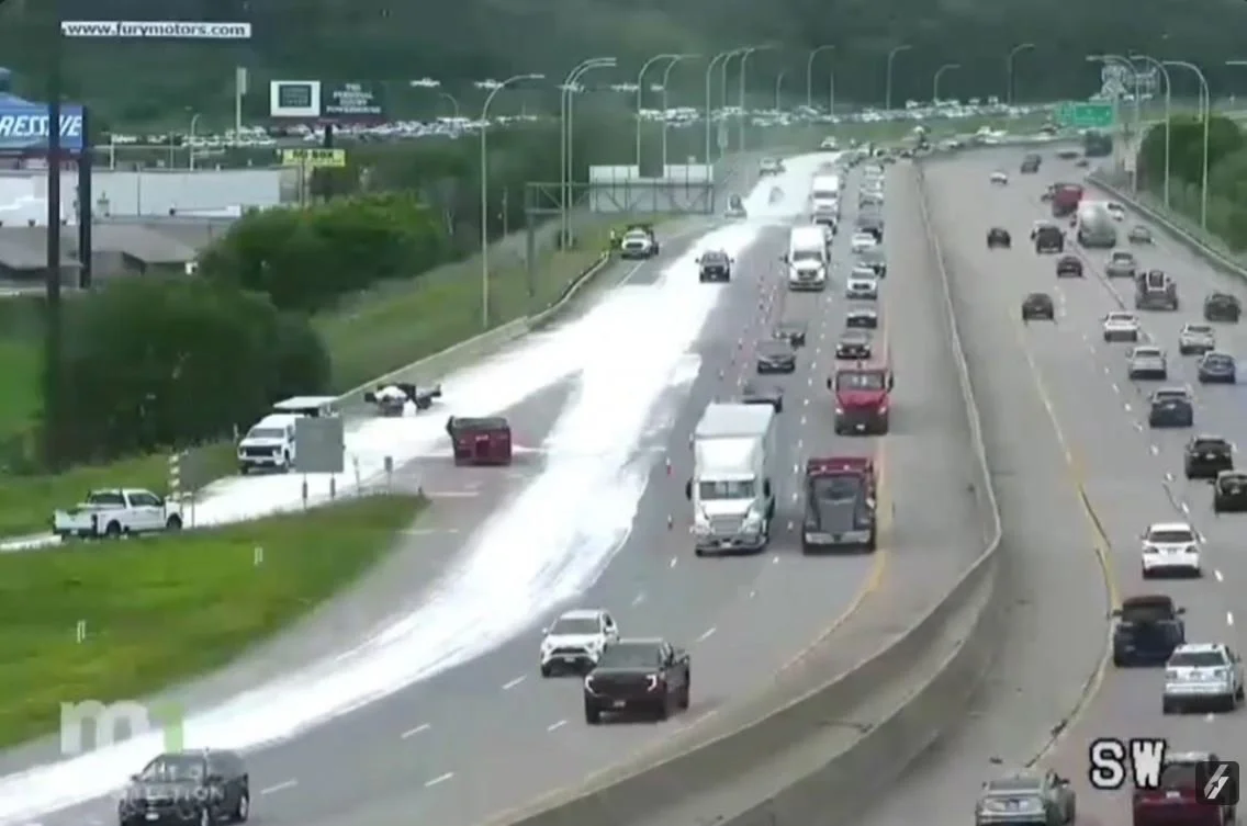 Oil Spill Causes Lane and Ramp Closures on Eastbound I-494 in South St. Paul Area