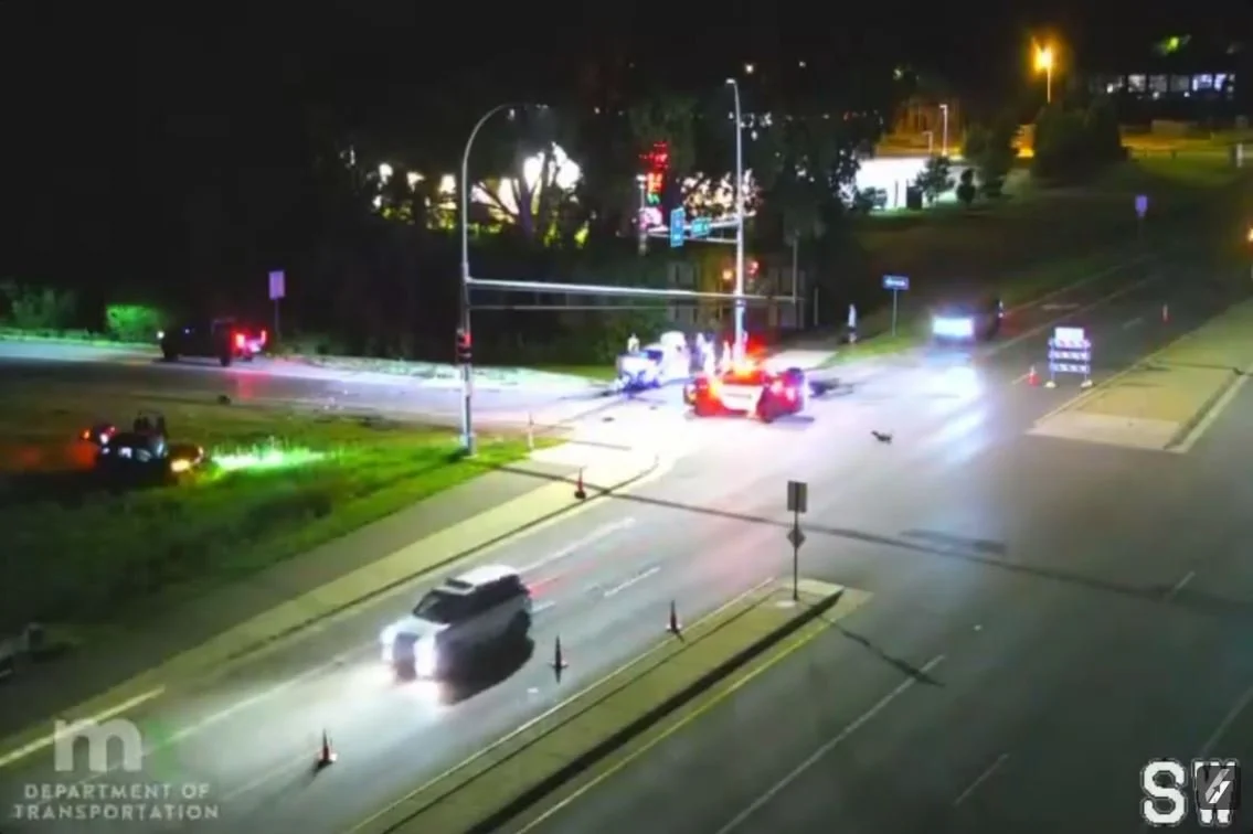 Three Injured in Early Morning T-Bone Crash Near Highway 77 and Cliff Road in Eagan