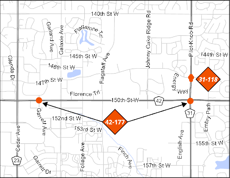 Dakota County to Begin Road and Intersection Improvements Along Pilot Knob Road and County Road 42 in Apple Valley