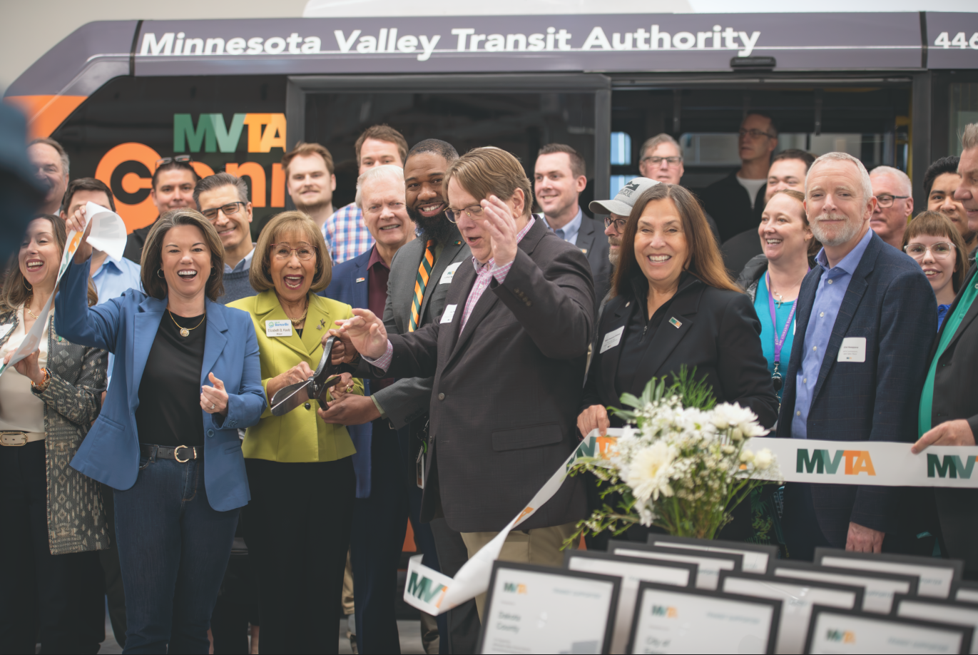 Burnsville Bus Garage Modernization Completed, MVTA Marks Milestone with Ribbon Cutting