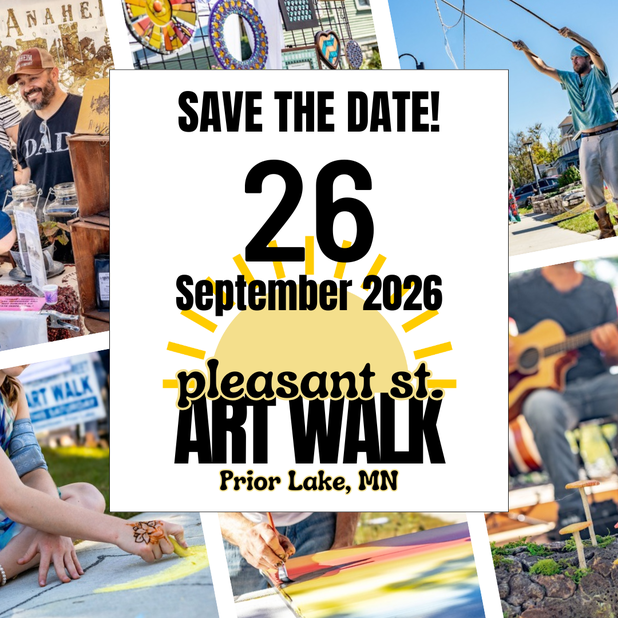 Pleasant Street Art Walk Returns to Prior Lake for 8th Year of Art, Community, and History