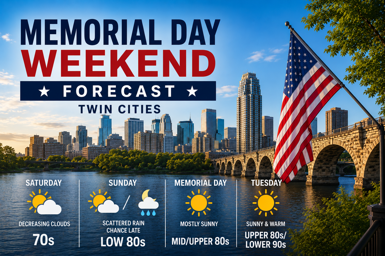 Memorial Day Weekend Forecast: Twin Cities