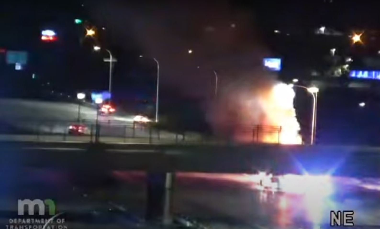 Motorhome Fire Claims Life on I-35E in Eagan