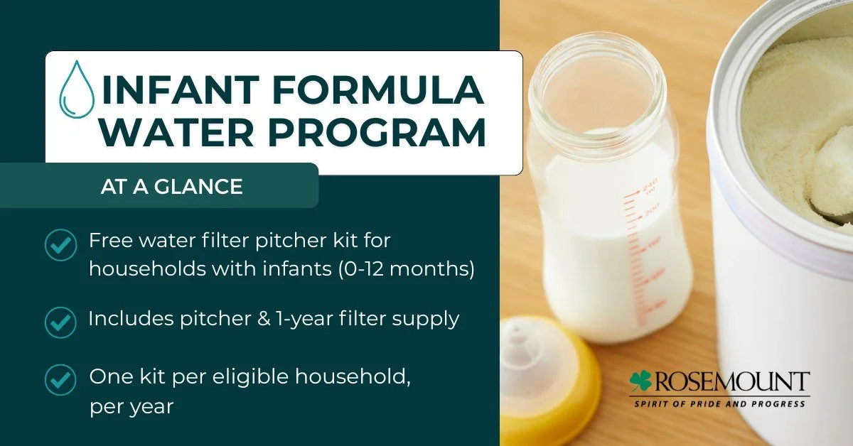 Rosemount Launches Free Water Filter Pitcher Program for Households With Infants
