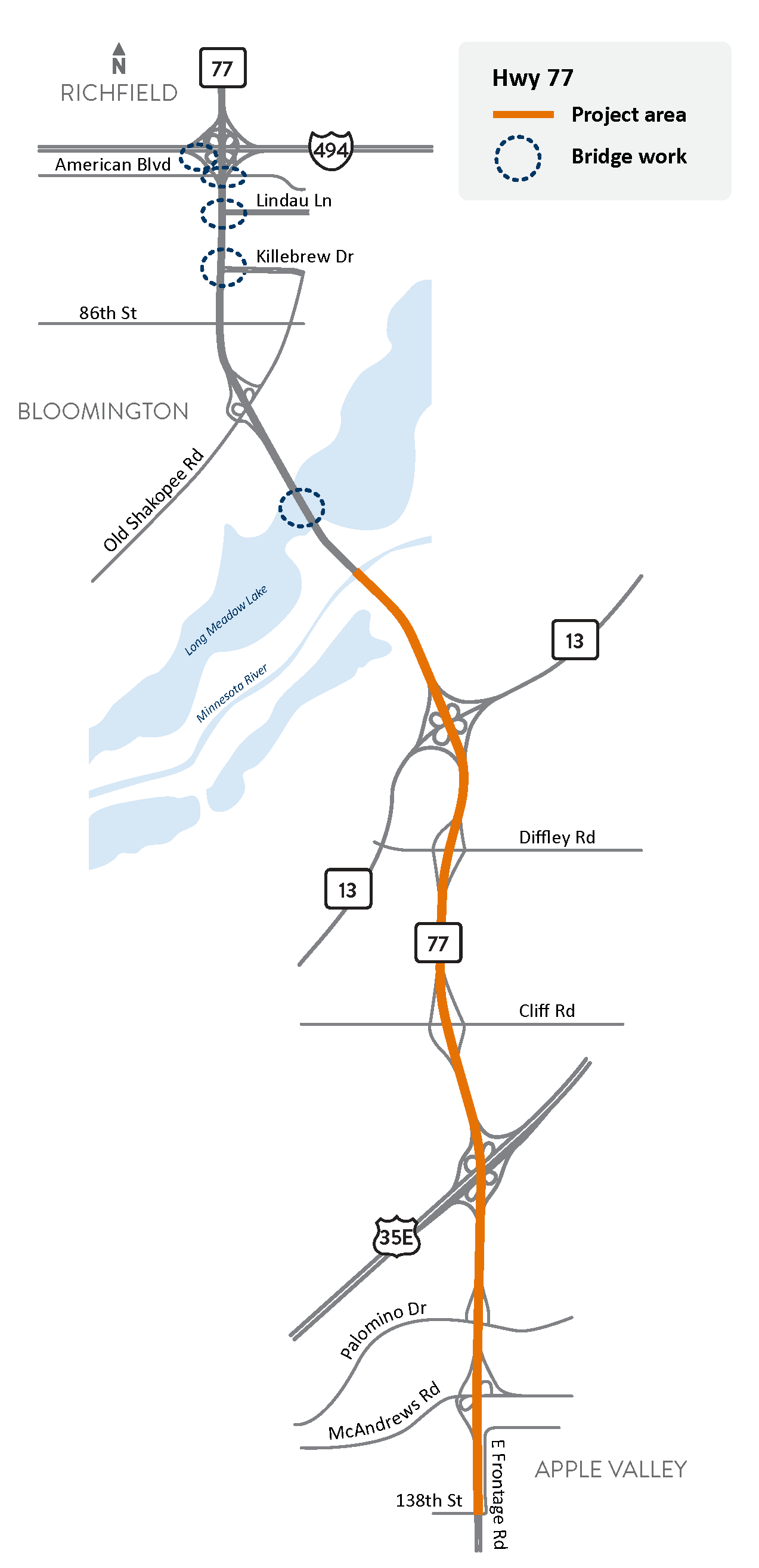 MnDOT Plans Major Highway 77 (Cedar Avenue) Resurfacing, Bridge Repairs Across South Metro Corridor