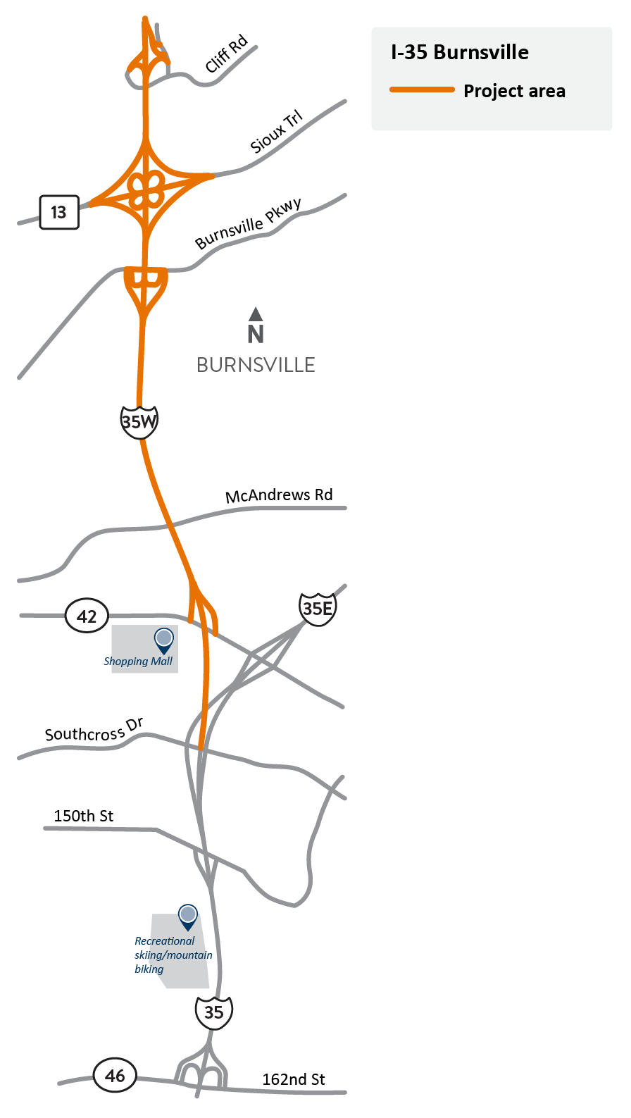Full Weekend Closure of I-35W in Burnsville Area Scheduled May 1–4; Ongoing Construction Impacts Continue Through Fall