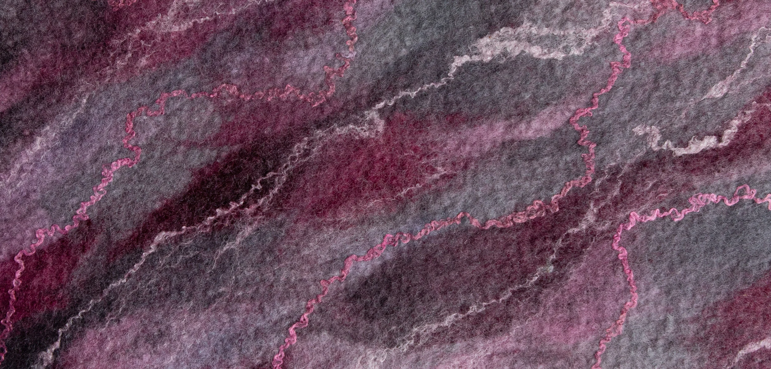 Detail of felted laprop sleeve