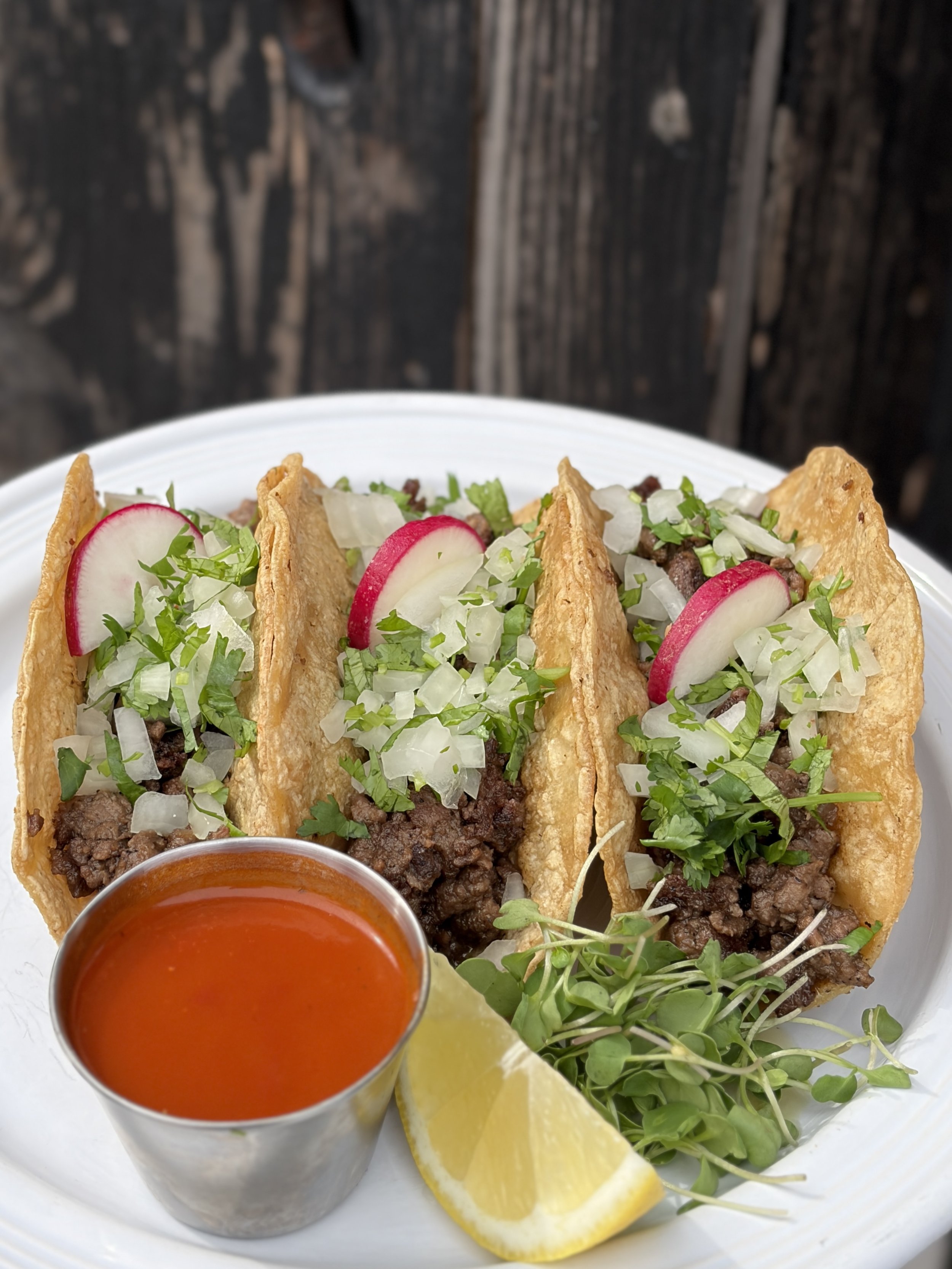tres tacos