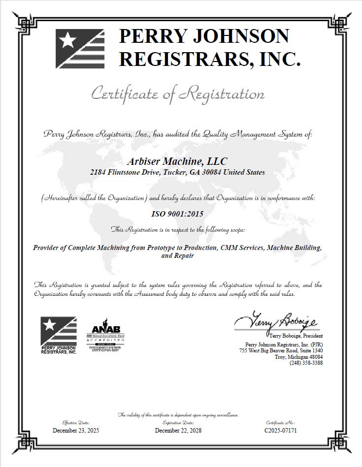 2026 ISO9001:2015 CERTIFICATE OF REGISTRATION