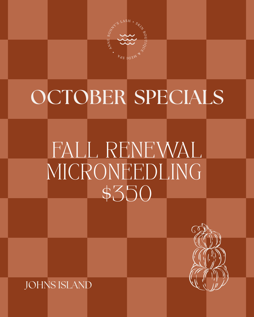 Anne Bonny's Johns Island October Special Fall Renewal Microneedling