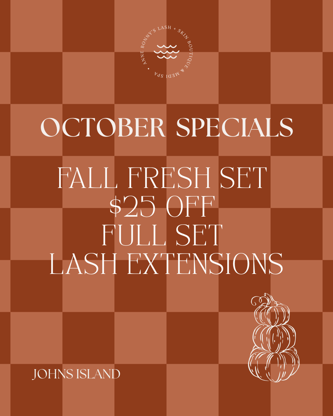 Anne Bonnys Johns Island October Special Fall for a Fresh Set