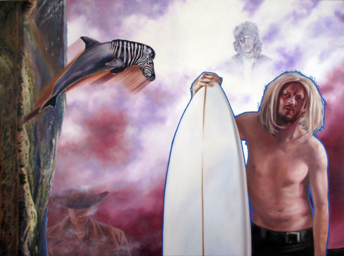   Broseidon , 2012  Oil on canvas, 96 x 72 inches 