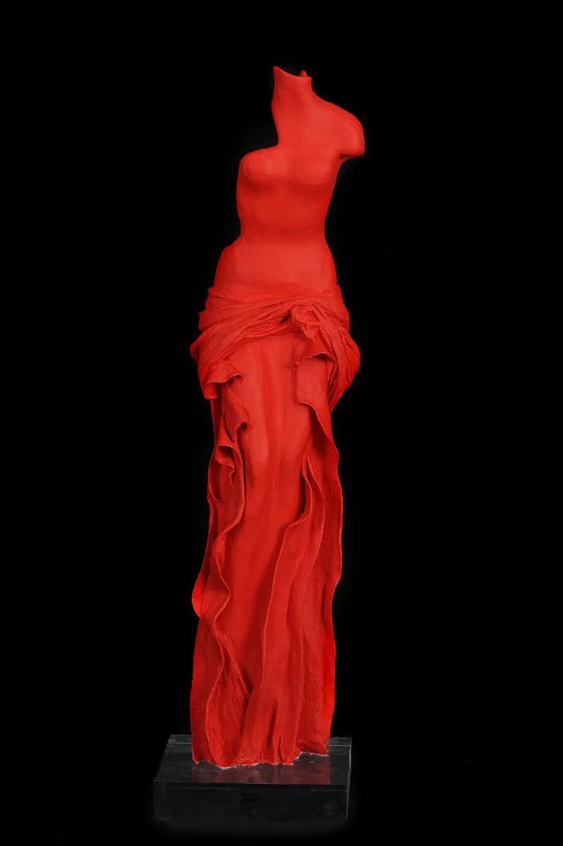 Anadiomeni Hollow on clear perspex 85 cm H.JPG