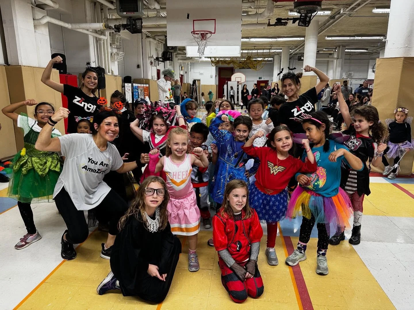 👻Nothing is more amaZING than Hallo-Zing!💫

🎃Starting on Monday 10/27, all of our studio classes will be extra SPOOKtacular.

🧙All classes will incorporate Halloween-inspired moves and music that the kids will love! 

🕸️We will cap off the week 