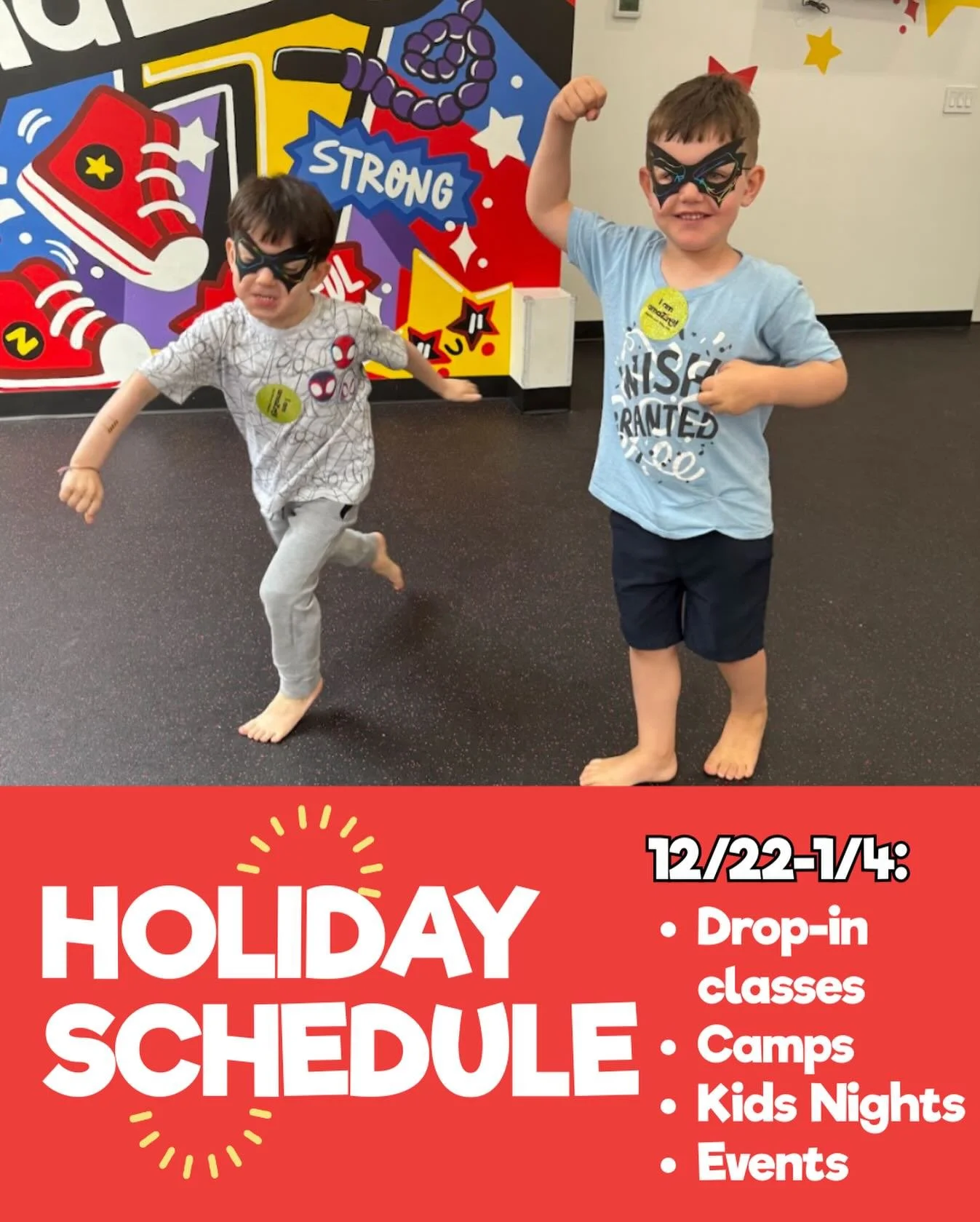 ⭐️WHEN SCHOOL IS OUT, ZING! IS IN⭐️

From 12/22-1/4, we have a variety of drop-in classes, camps, events, open play and kids nights to keep your kids (and you!) happy, healthy &amp; strong this holiday break.

➡️ Go to zing-kids.com/ues to see everyt