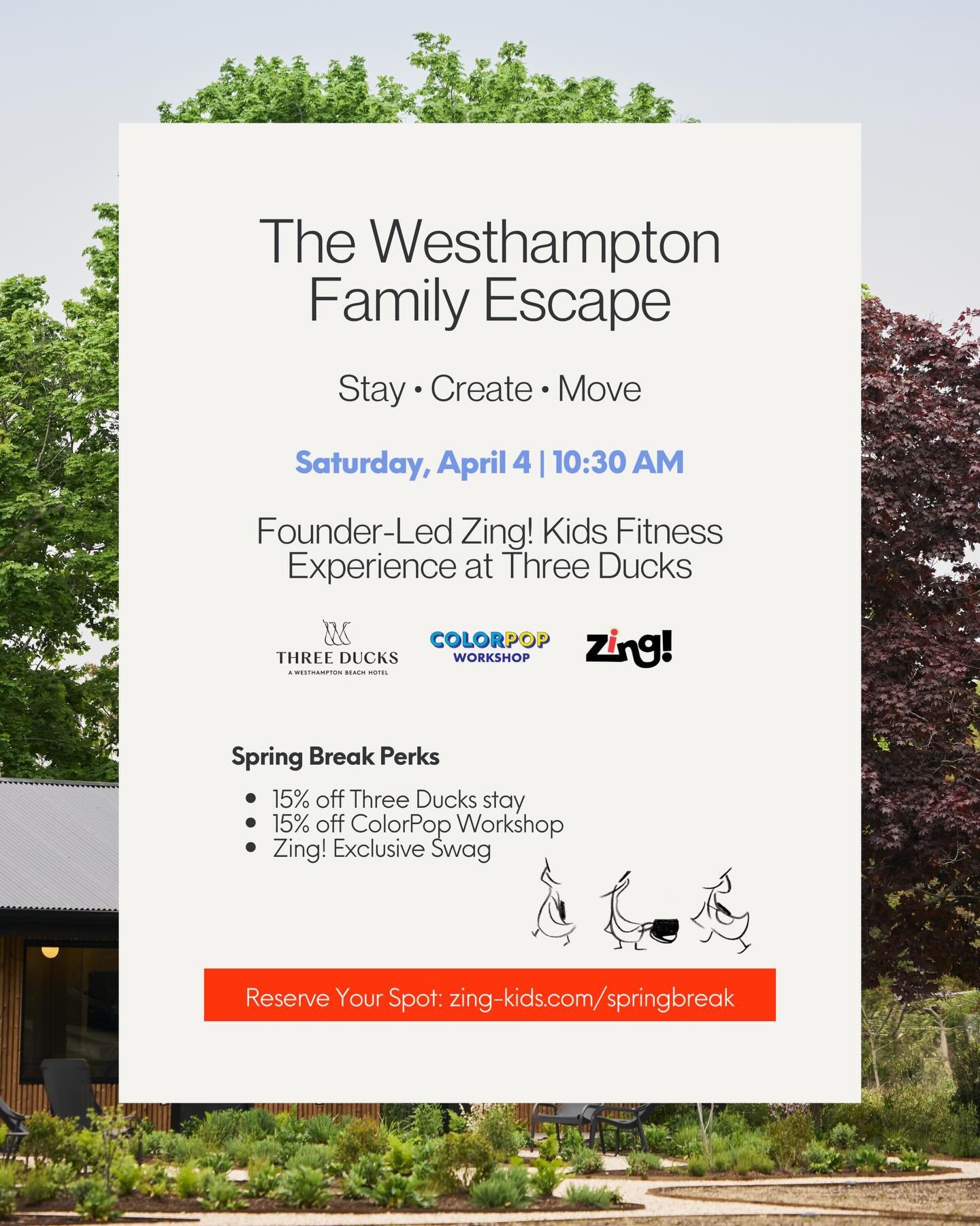 ☀️This Saturday&rsquo;s forecast looks AMAZING! Join us this weekend for a special family day out👇

On Saturday 4/4, meet us at the beautiful @threeduckswesthampton for a Kids Fit Class led by @michelegordonlevy and enjoy special perks and swag from