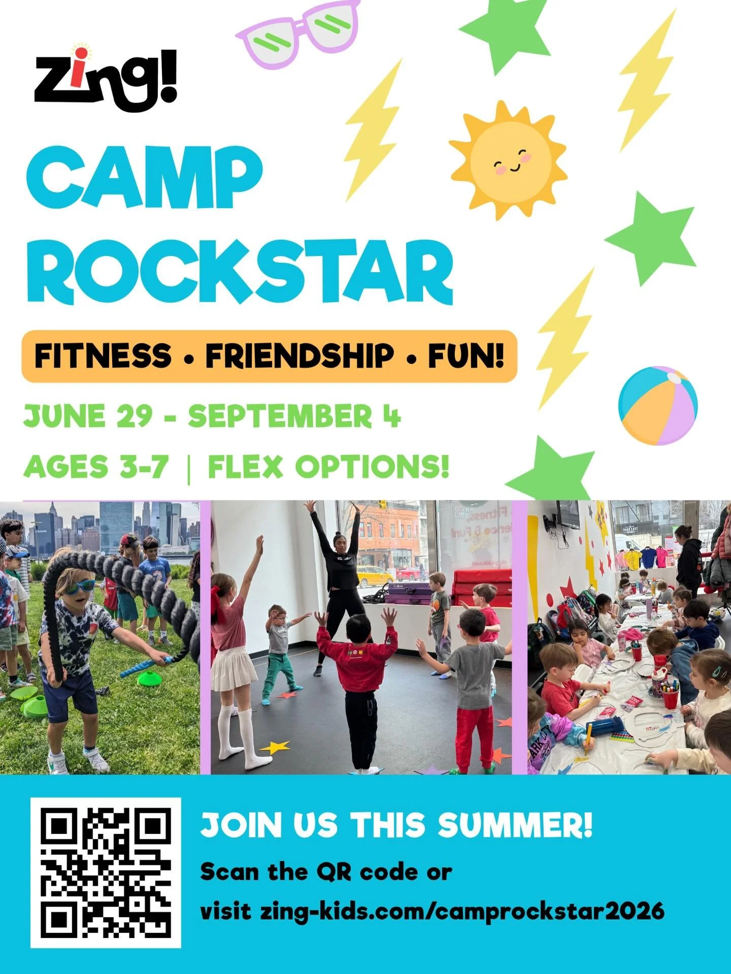 ☀️ YOU ASKED, WE LISTENED! ☀️

We&rsquo;re bringing an ALL-NEW summer experience to the Upper East Side ⚡️

Introducing Camp Rockstar&mdash;designed for kids ages 3&ndash;7 to move, create, build confidence, and have an absolute blast 💫 Each week fe