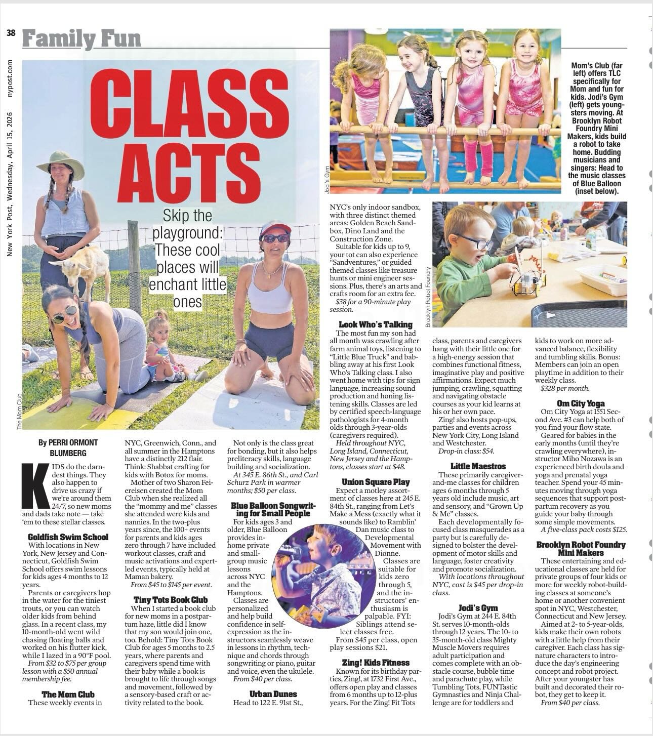 📰 EXTRA! EXTRA! READ ALL ABOUT IT‼️

Thank you to the @nypost for including Zing! in its roundup of the BEST toddler classes &amp; activities in NYC this summer (&amp; beyond!)💪

🗞️Grab your copy today or read online (link in bio)!

Now book your 