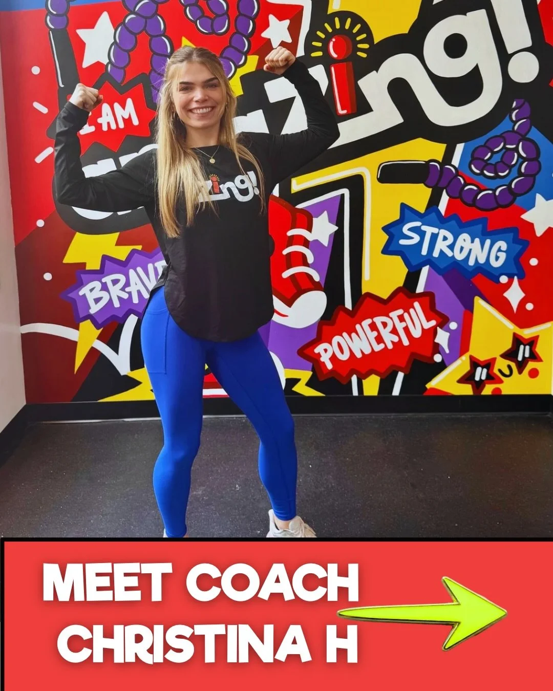 💃MEET COACH CHRISTINA H💃

Christina joined the team at the start of the year and instantly became a kid favorite 💛

All of Christina&rsquo;s classes are full of fun, bold energy, GREAT music, creativity and dancing in between the workout💪

Christ