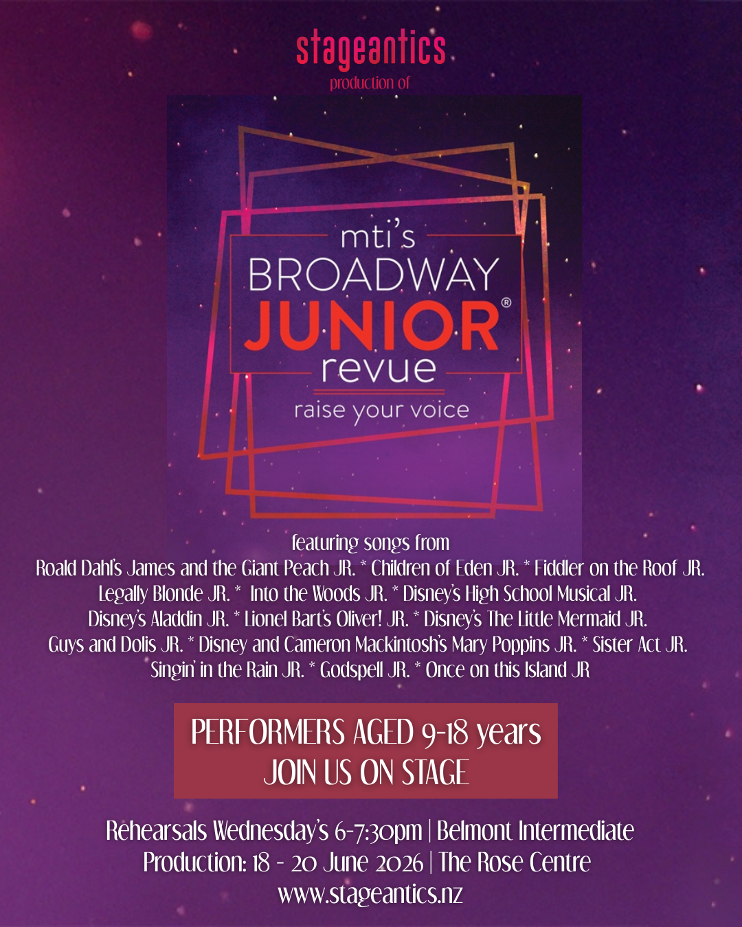 Broadway JR Revue - Raise Your Voice