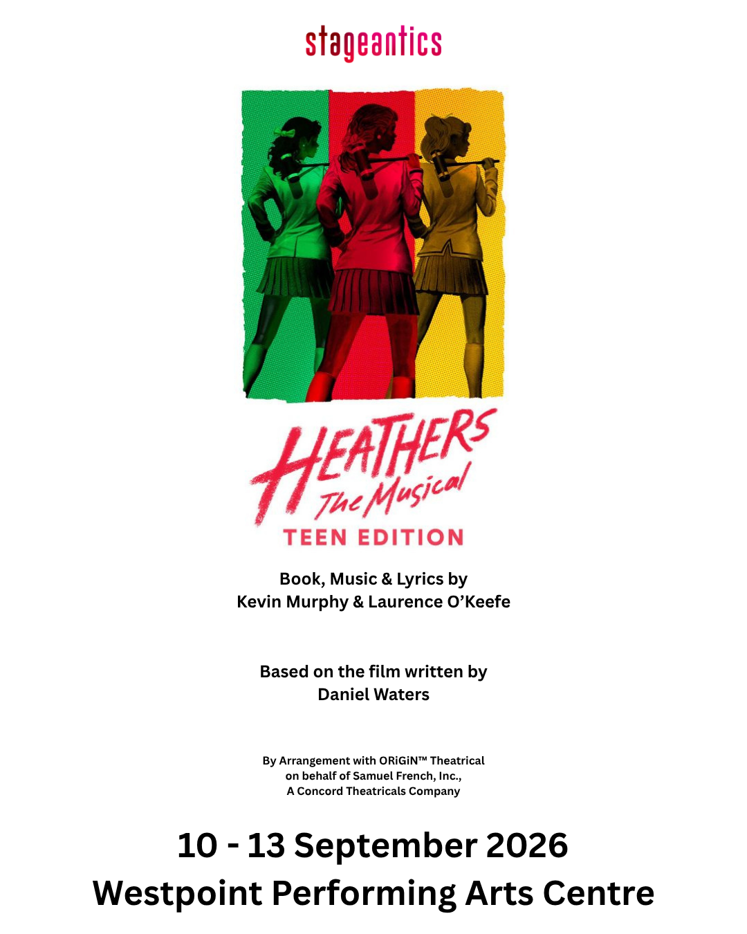 REGISTER NOW - Heathers Teen Edition
