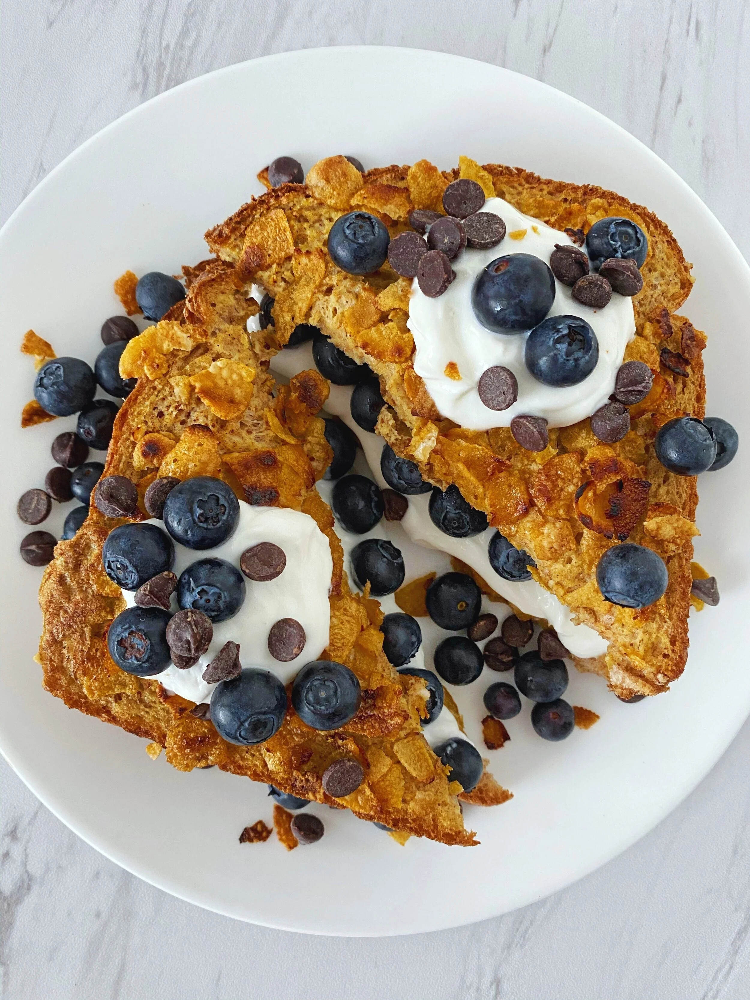 CornflakeCrusted Stuffed French Toast — good eats with con