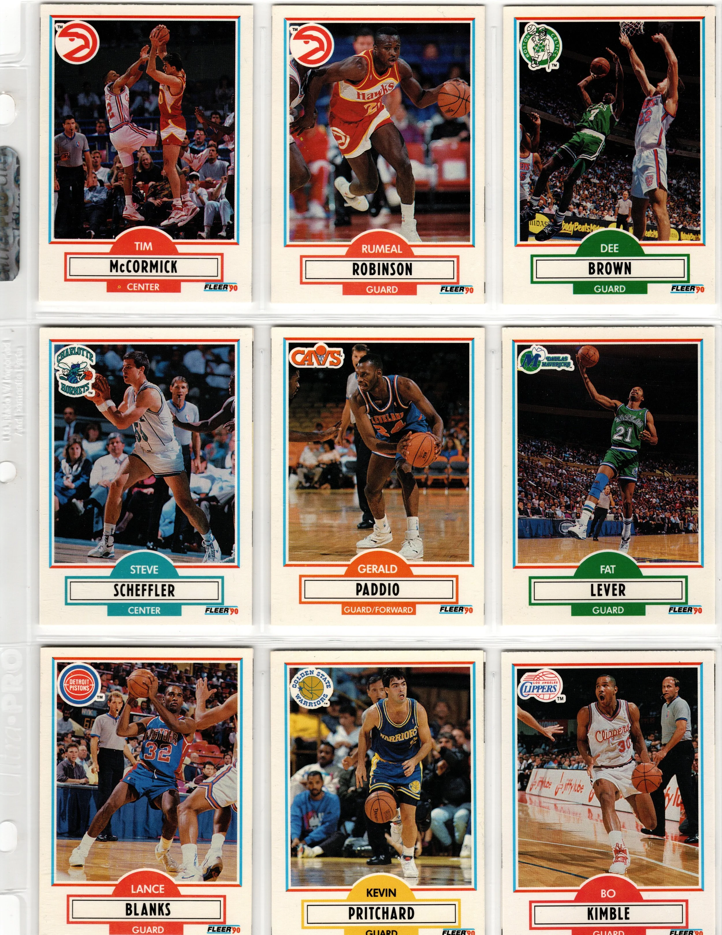 1990-91 Fleer Update page 1