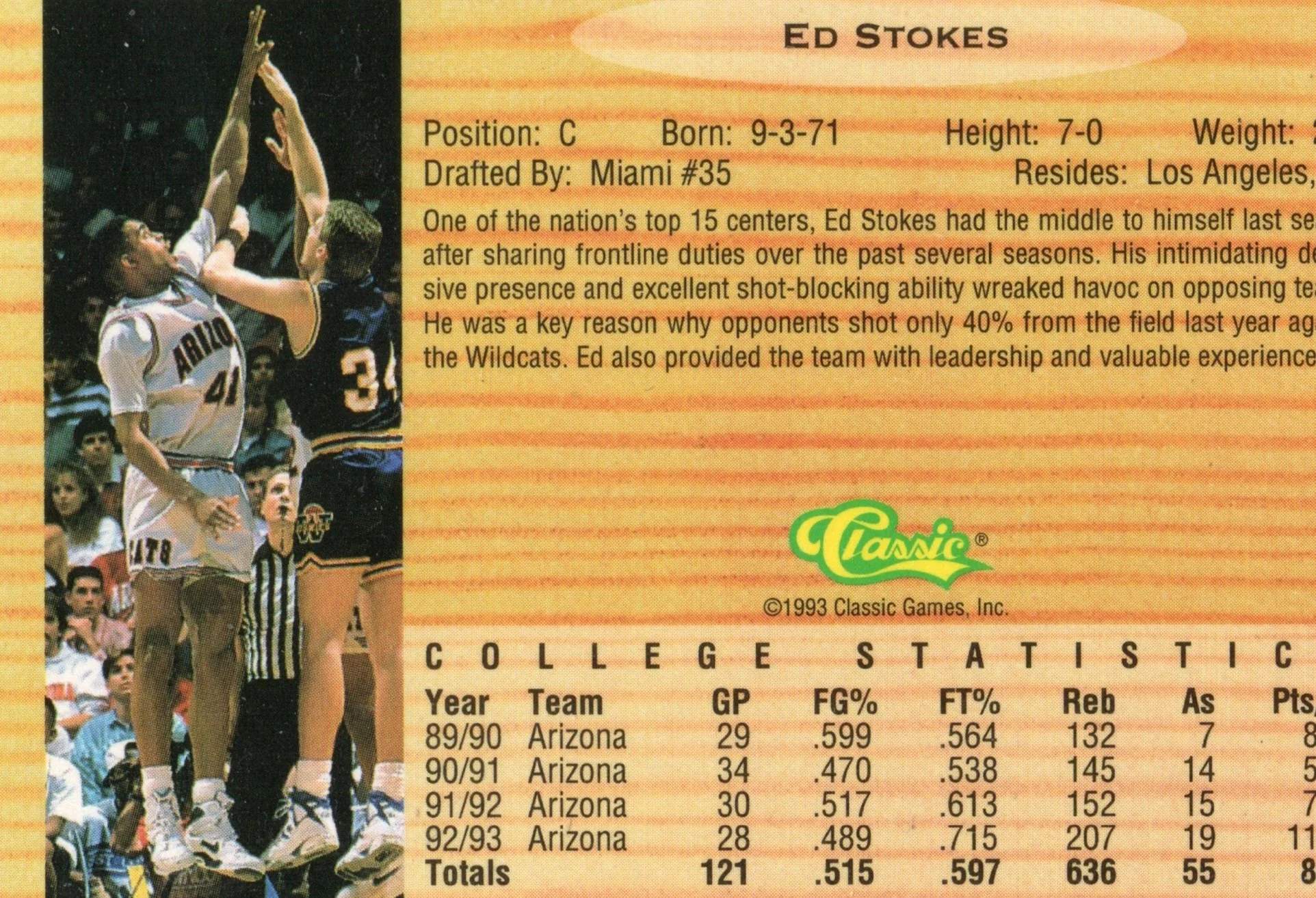 1993 Classic Draft Picks #68