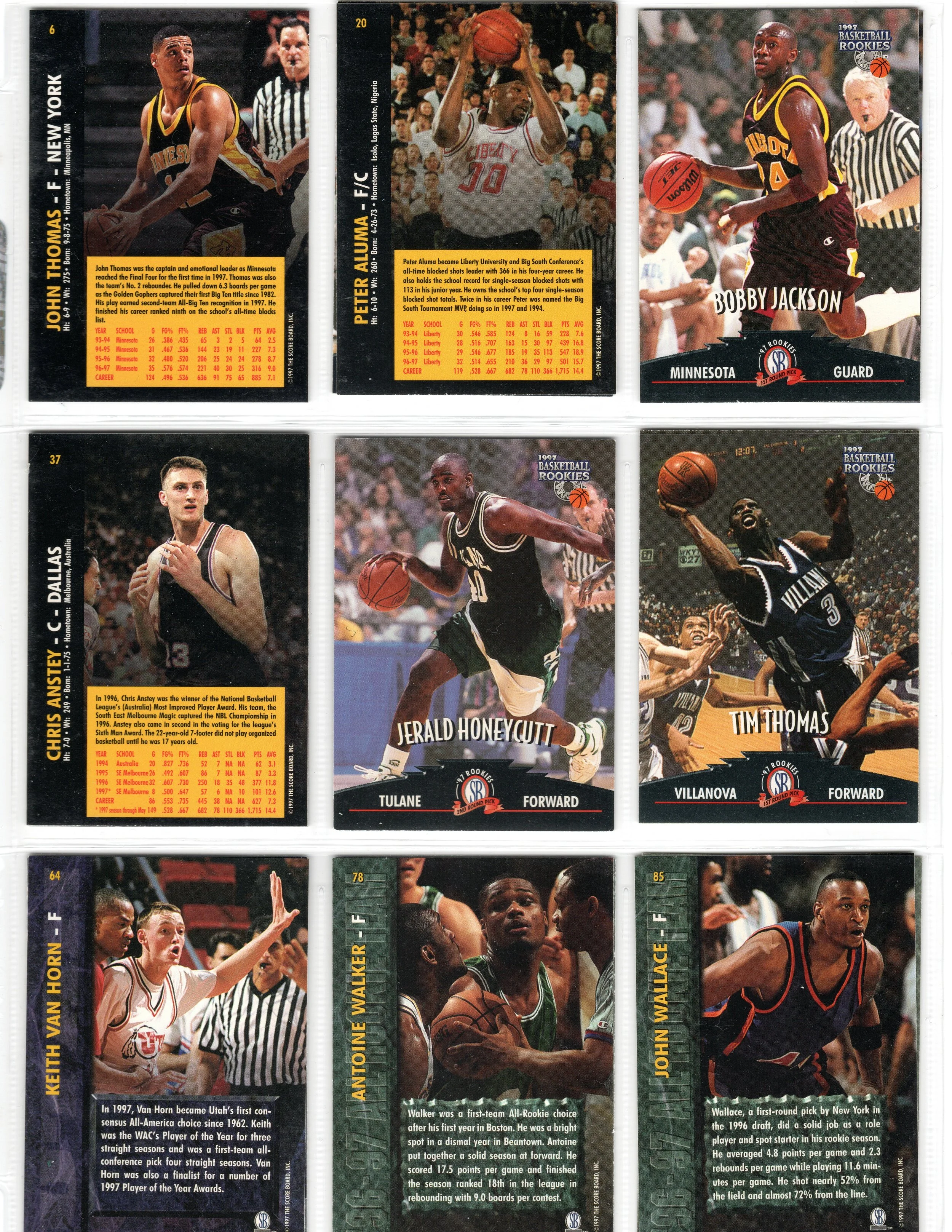 1997 Score Board Rookies