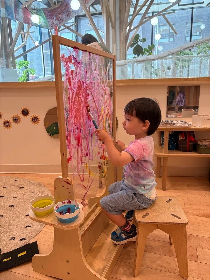 It all begins with a tour…
Tours allow parents and caretakers to experience the energy and ethos of the preschool first hand. Along with being in the space, folks get the opportunity to hear more about Wonderforest’s nature based philos