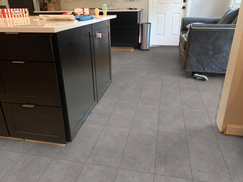 Large format tile mock-up