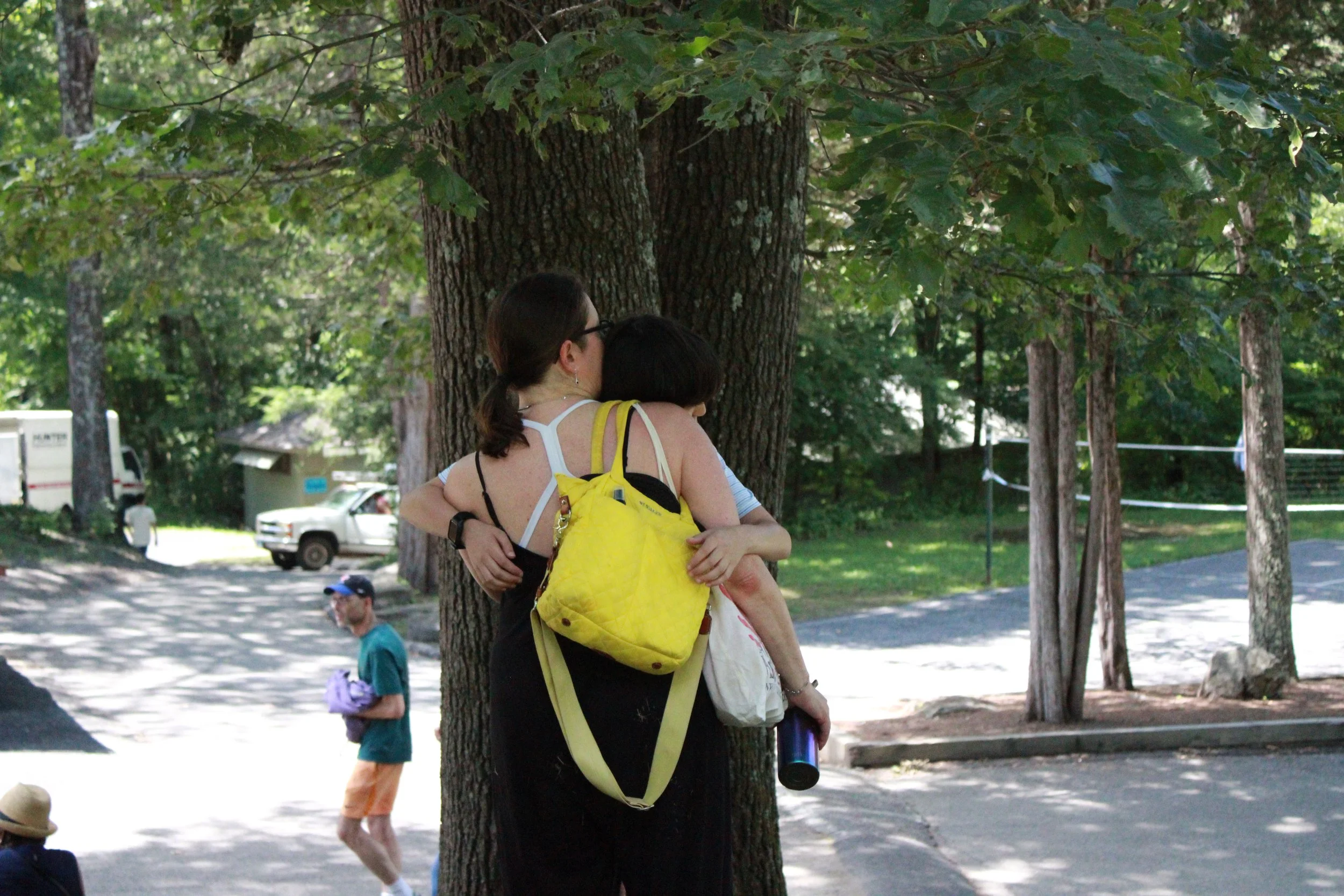 bittersweet goodbyes to family for the summer