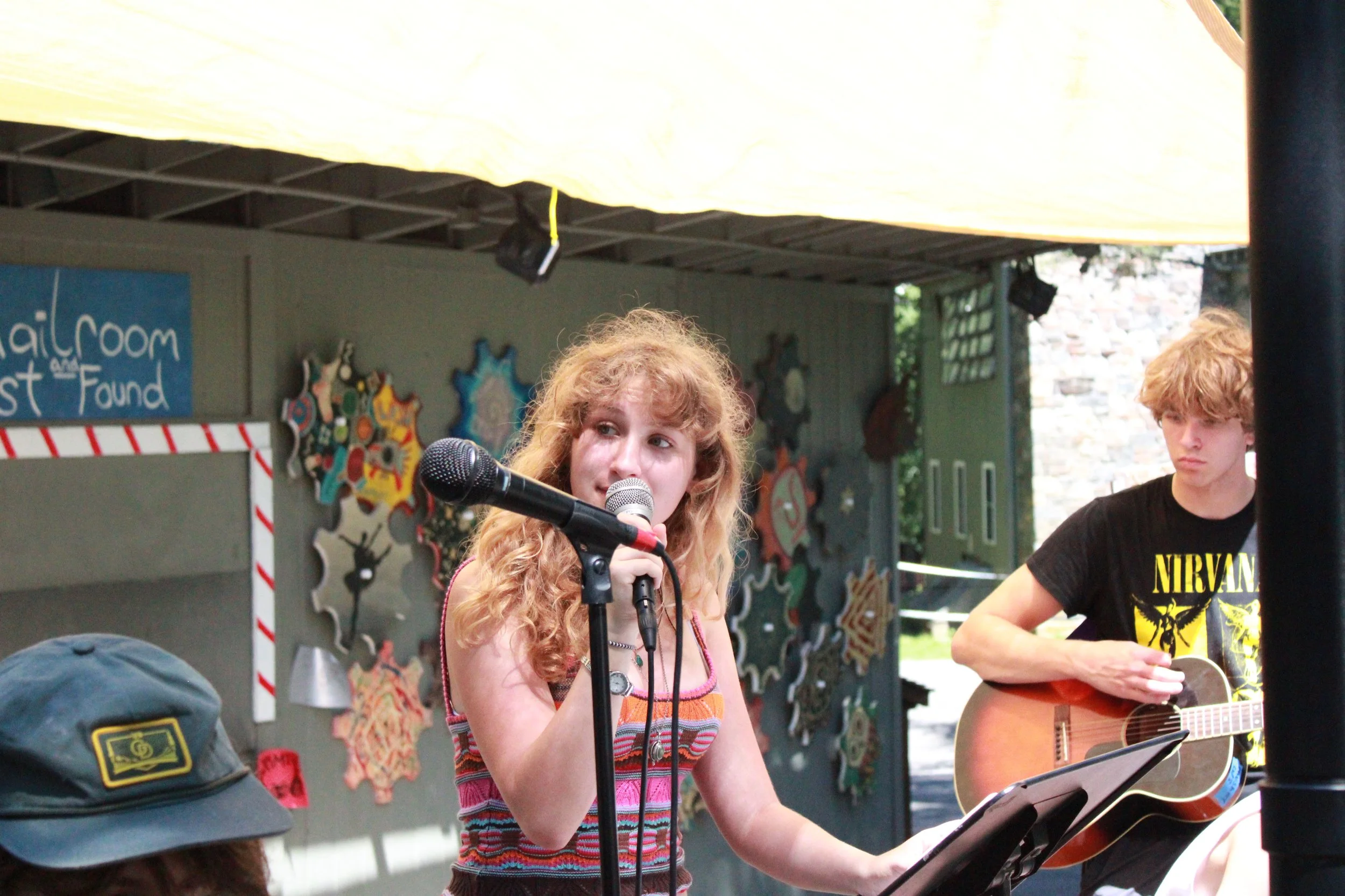 Music CITs perform all day in the middle of camp
