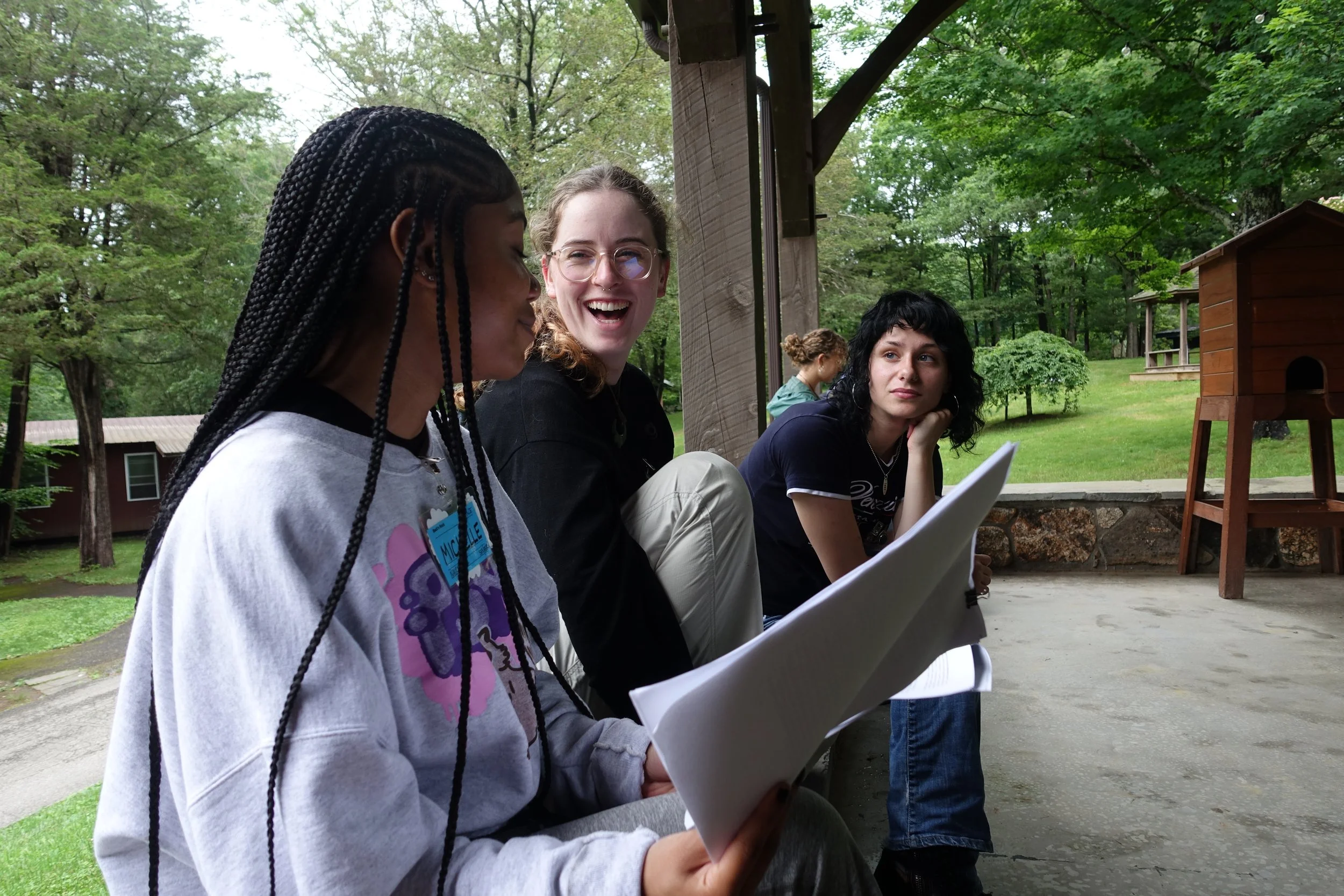 Our amazing guidance counselors bonding in one of our many staff trainings of this week!!!!