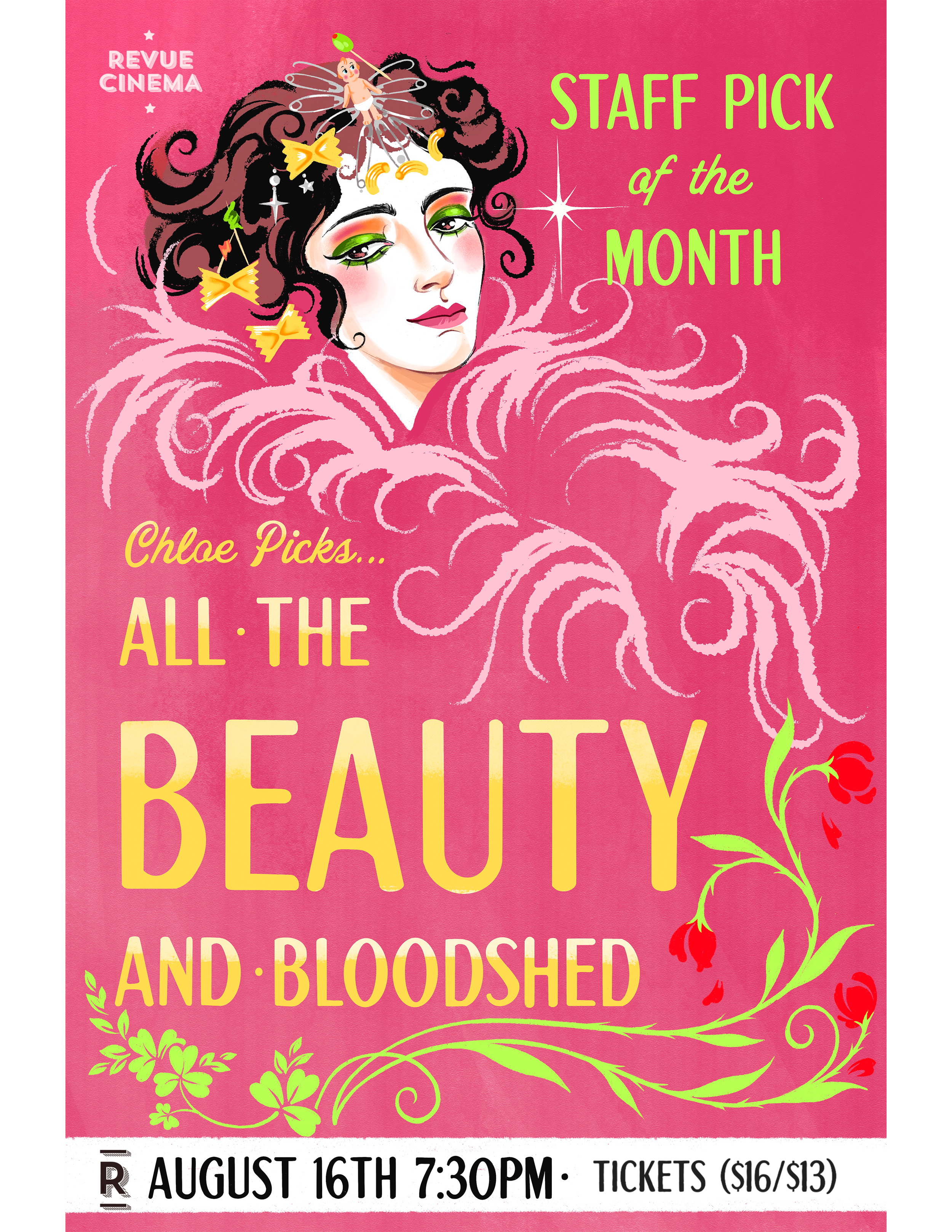 REVUE CINEMA, "All the Beauty and Bloodshed" Poster, August 2026.