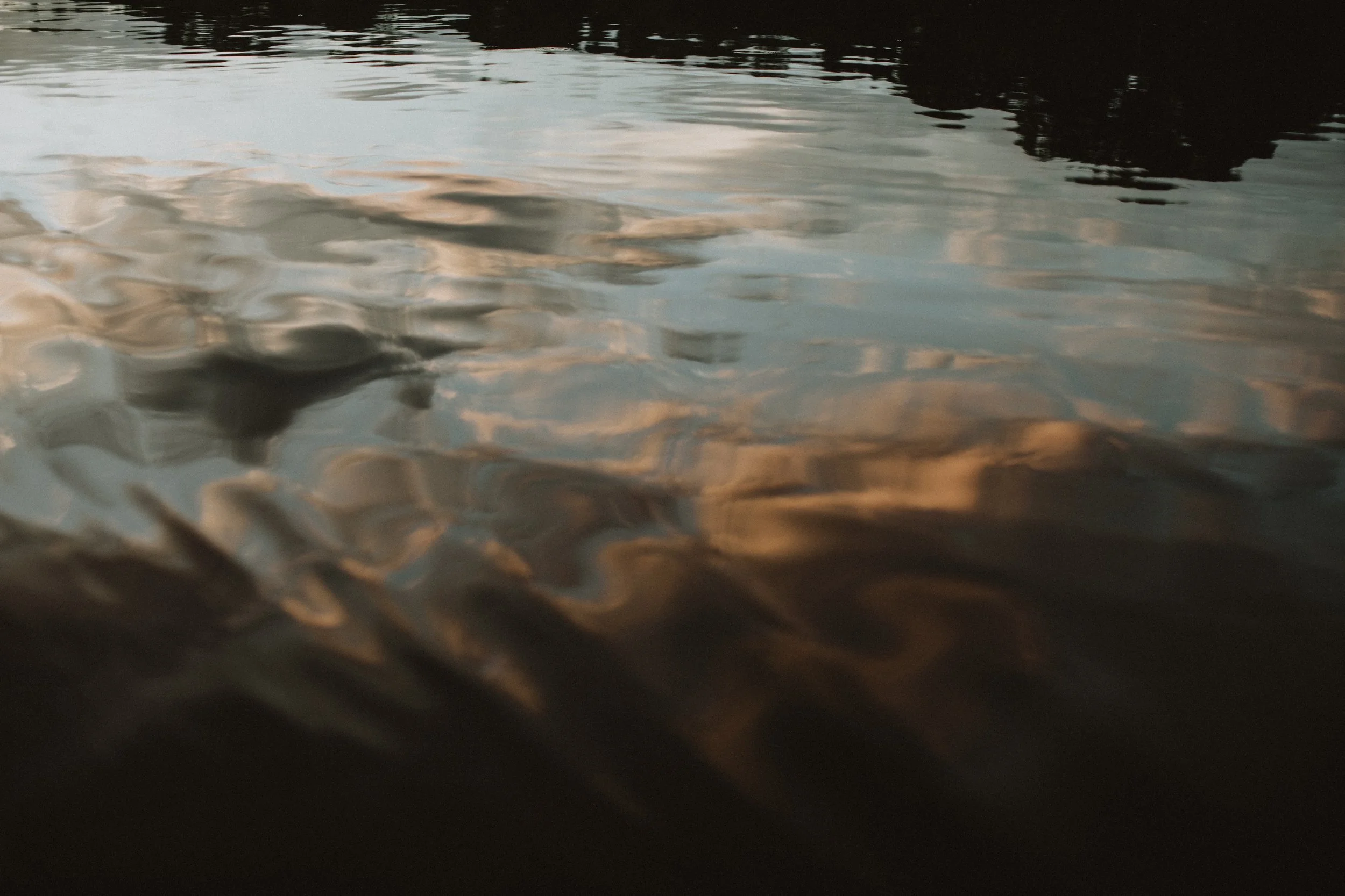 Serene water reflection fine art study by Mary Otanez