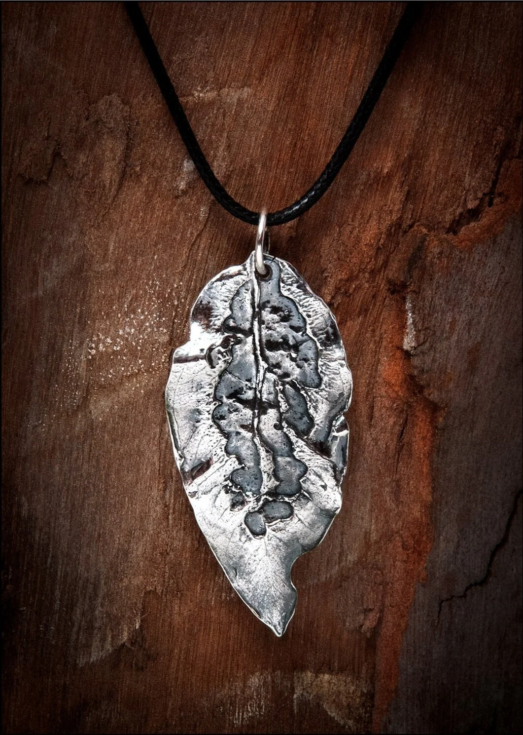 Eucalyptus leaf pendant