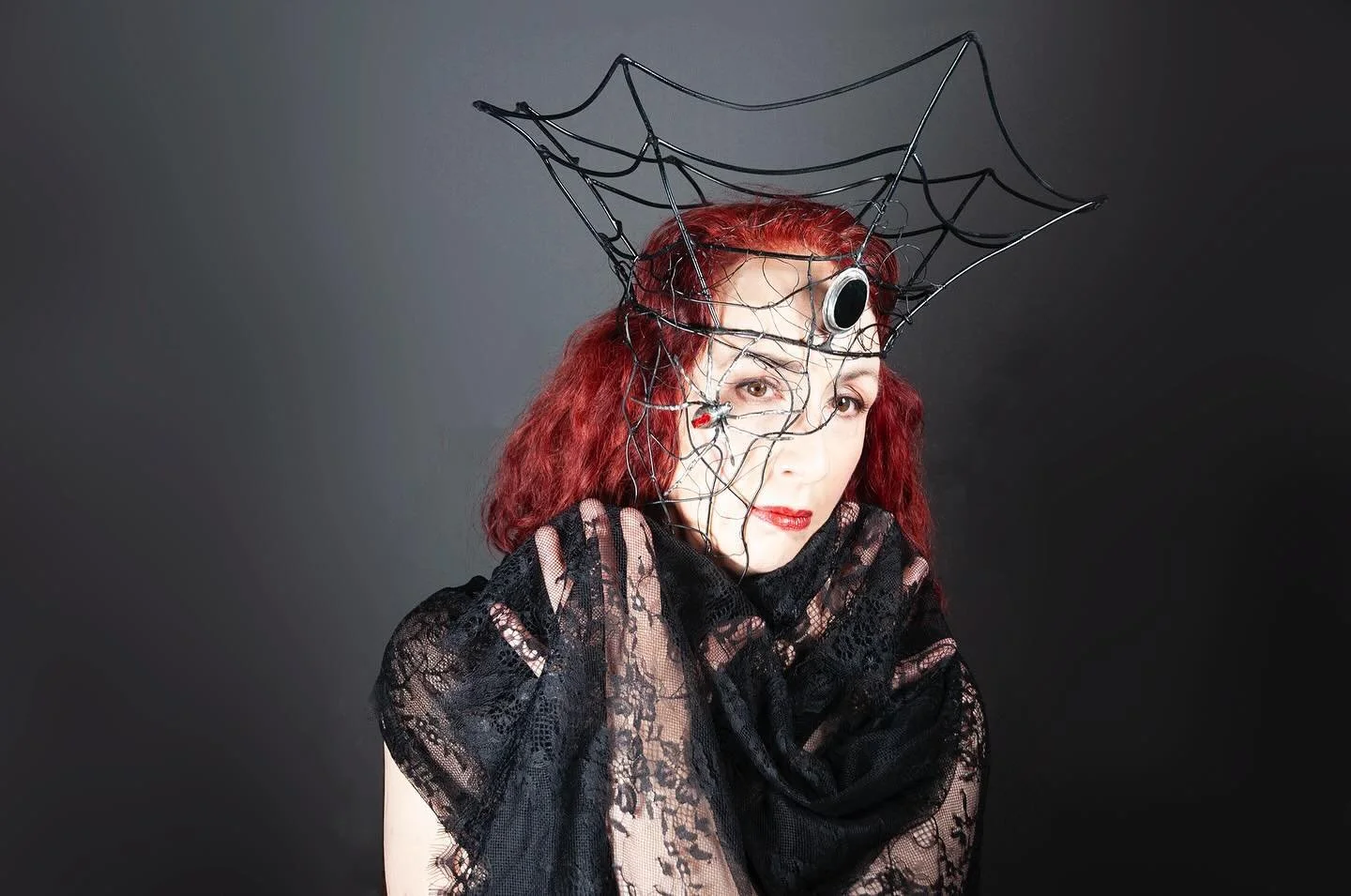 Queen of the Night, what all my little arachnid creations to date have been working up to. Blackened copper, sterling silver, black onyx #canberraartist #naturespeaks #metalsculptures