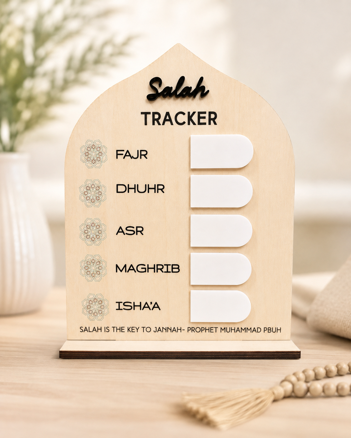 Salah Tracker for kids - With dry erase marker