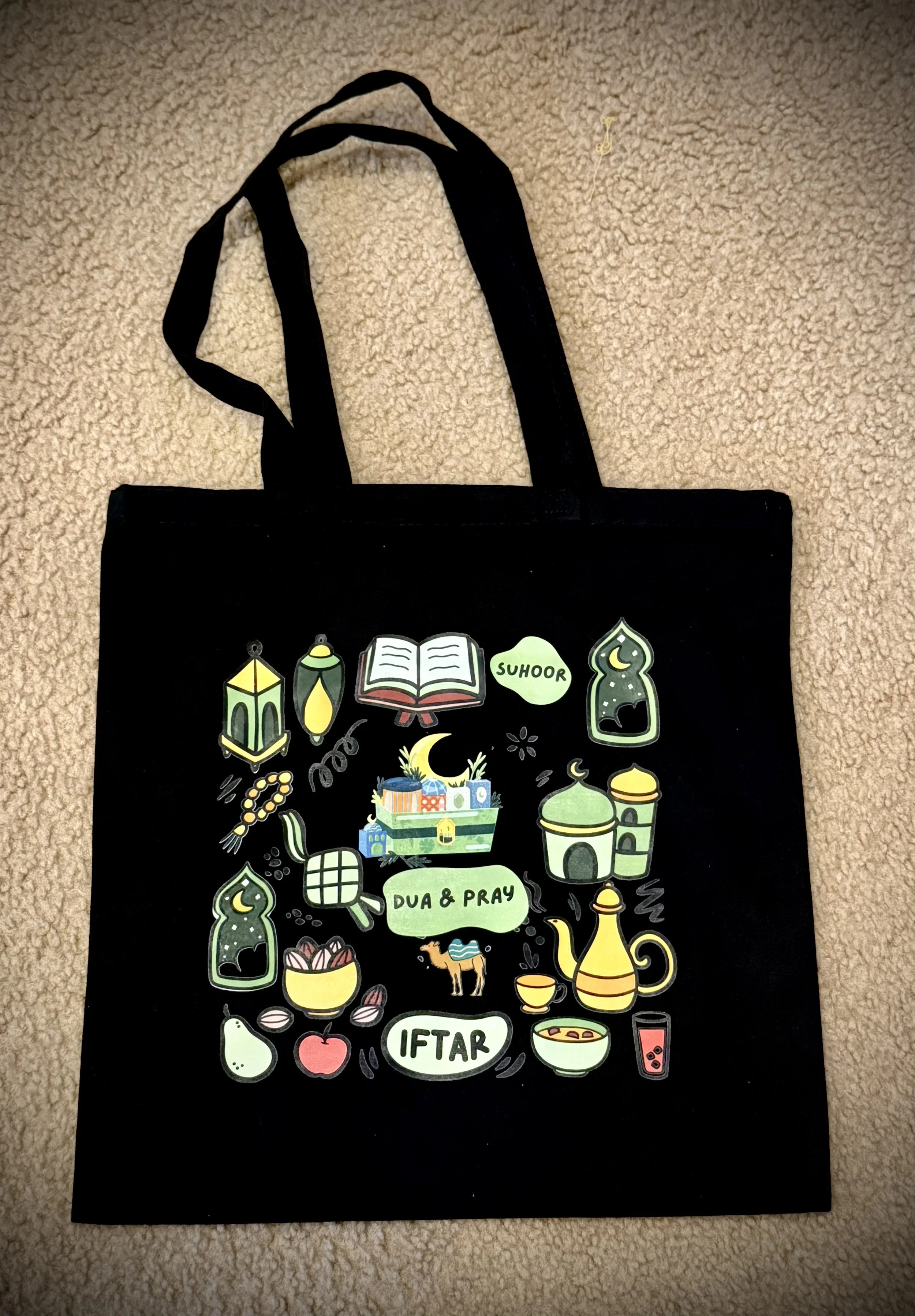 Taraweeh Tote bag- Black