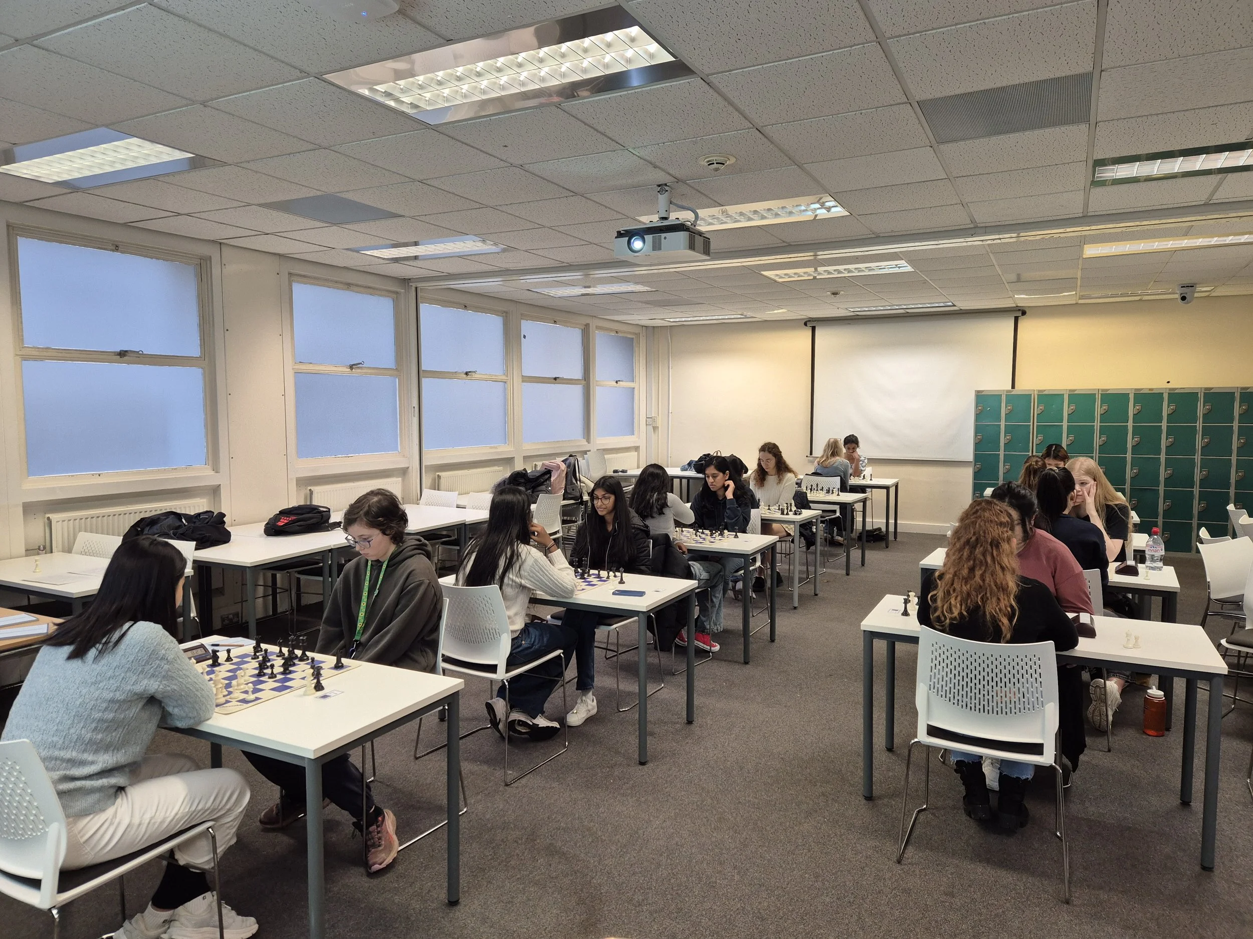 Chess &amp; Pizza at Warwick University Girls Tournament