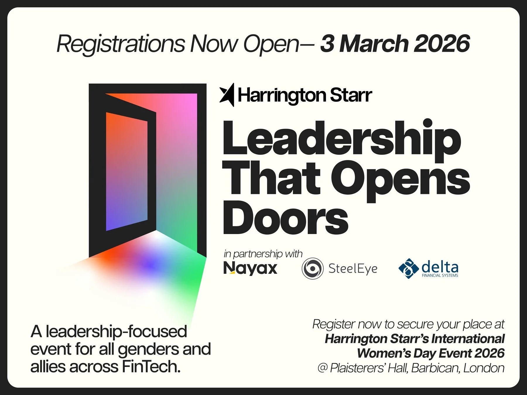 Harrington Starr International Women’s Day Event