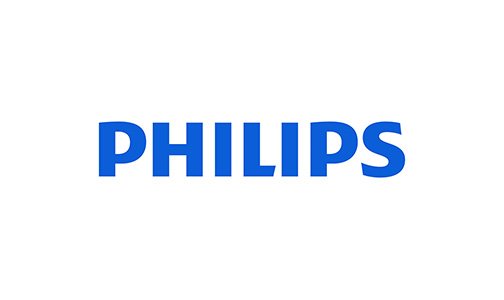 The Philips logo in blue text on a white background.
